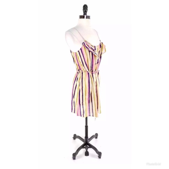 ANTHROPOLOGIE Lilka Watercolor Striped Tunic Top Sz M! - Picture 4 of 8